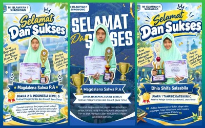 PRESTASI MEMBANGGAKAN MI ISLAMIYAH 1 SUROWONO