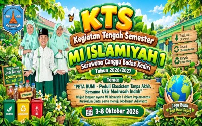 Persiapan Adiwiyata, MI Islamiyah 1 Surowono Resmi Buka KTS Ganjil Bertekstur Kurikulum Berbasis Cinta